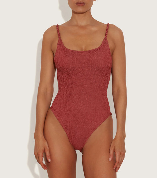 Camille One Piece Metallic Rosewood - ONE SIZE - One Piece