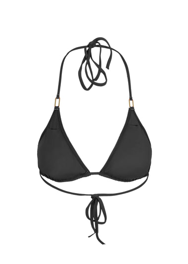 Cancun Triangle Bikini Top Black - Bikini Top