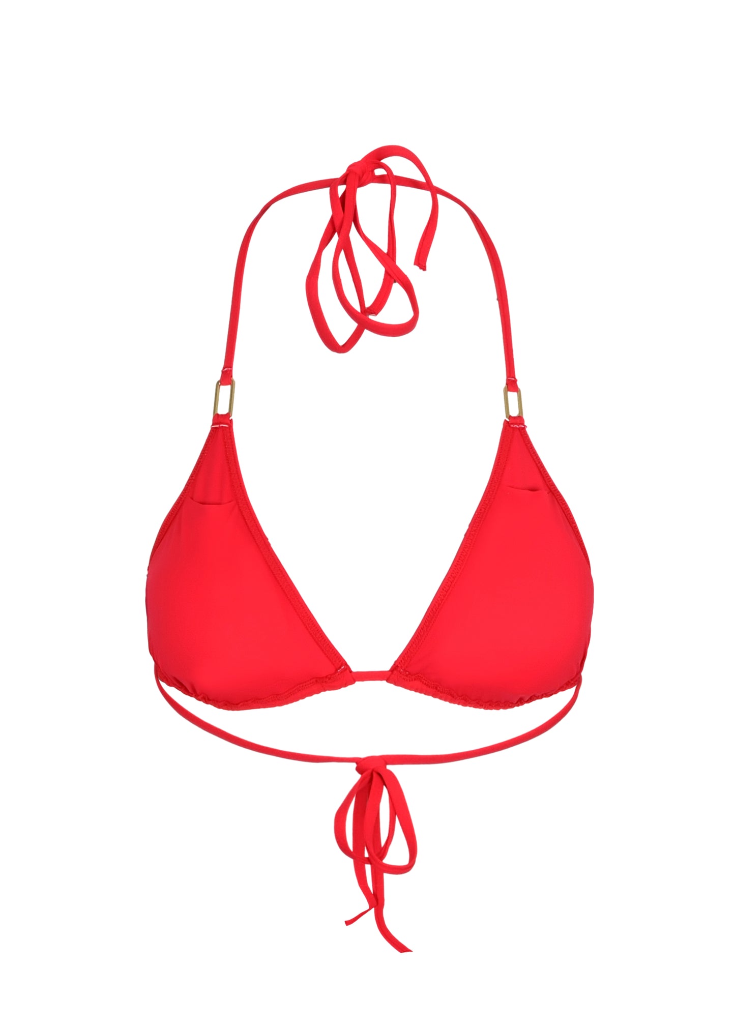 Load image into Gallery viewer, Cancun Triangle Bikini Top Red - Bikini Top
