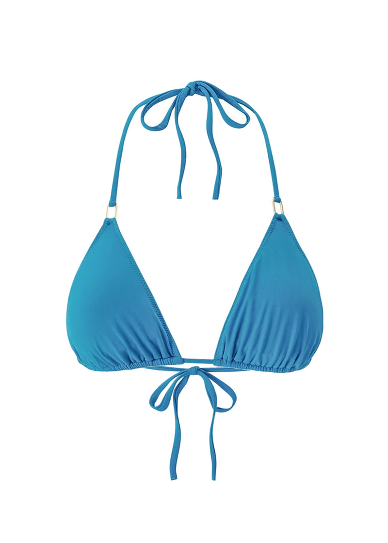 Cancun Triangle Bikini Top Teal