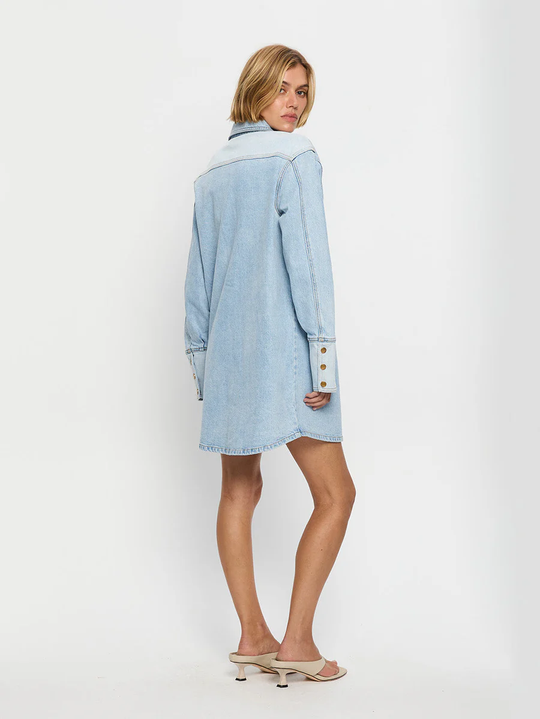 Carla Denim Mini Dress - Dress