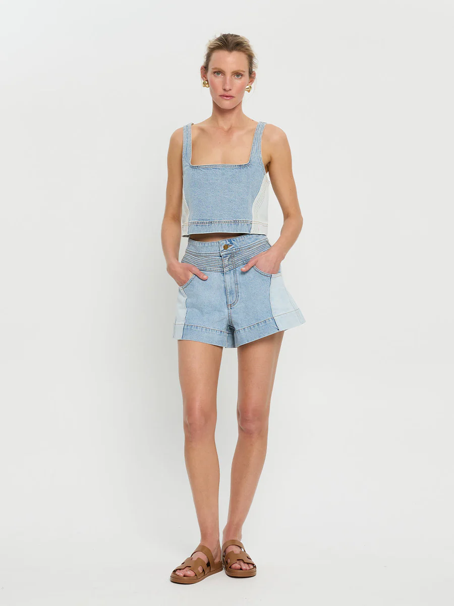 Load image into Gallery viewer, Carla Denim Top - Top
