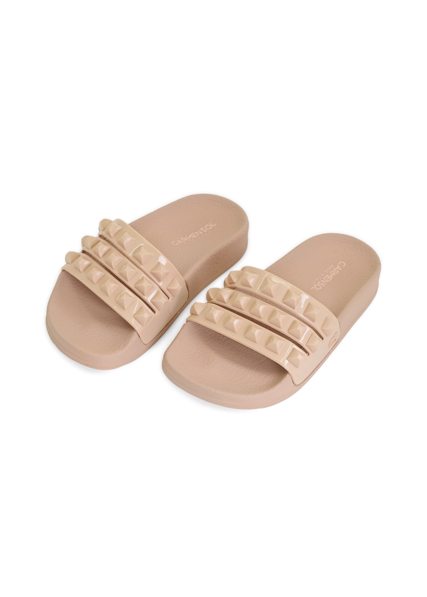 Load image into Gallery viewer, Mini Carmen Kids Blush/Blush Slide - Shoes
