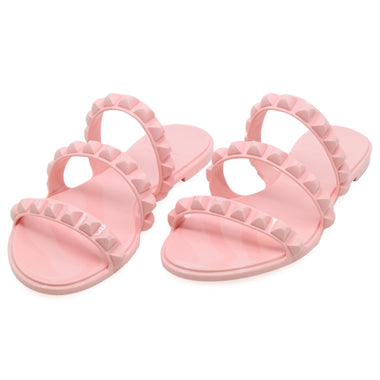 Maria 3 Strap Flat Sandal Baby Pink - Shoes