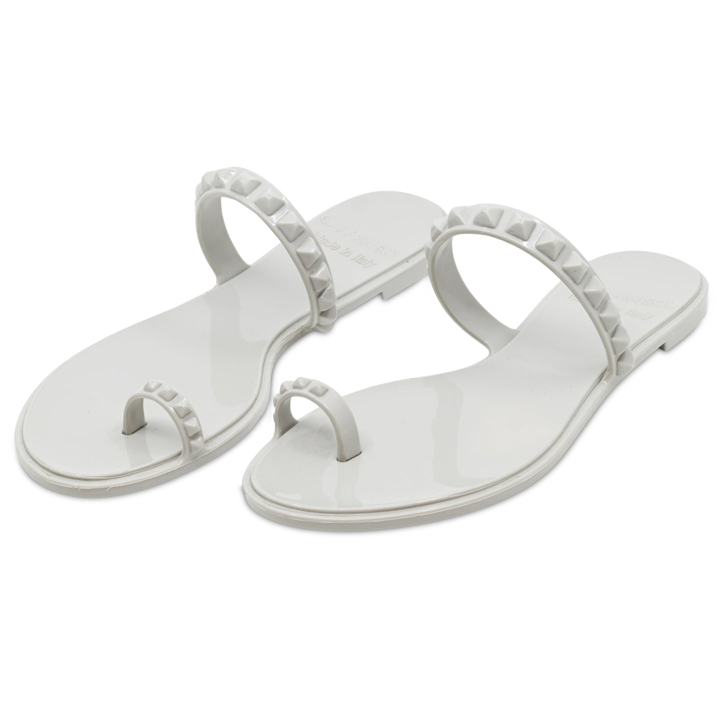 Load image into Gallery viewer, Maria Flat Sandal Light Grey - Shoes
