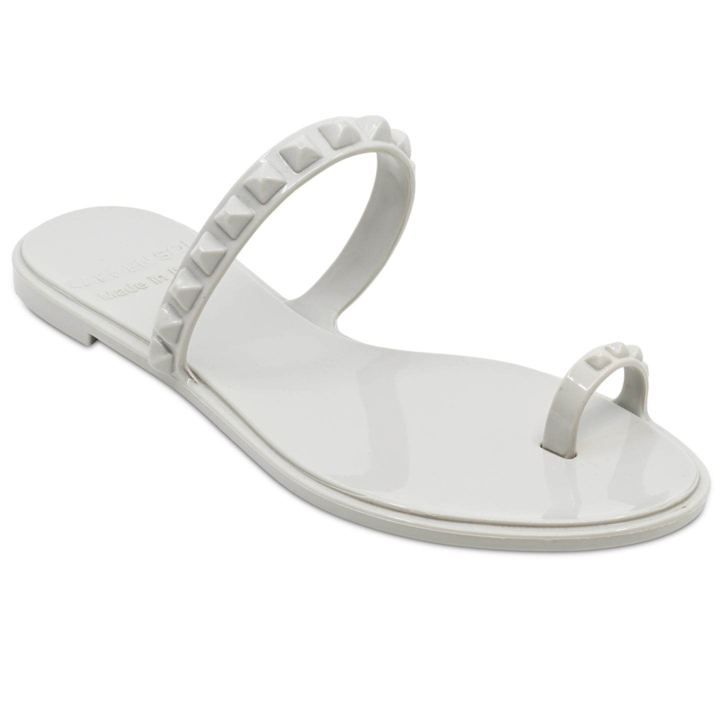 Load image into Gallery viewer, Maria Flat Sandal Light Grey - Shoes
