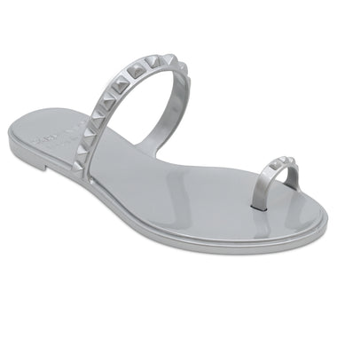 Maria Flat Sandal Silver- Metallic Jelly - Shoes