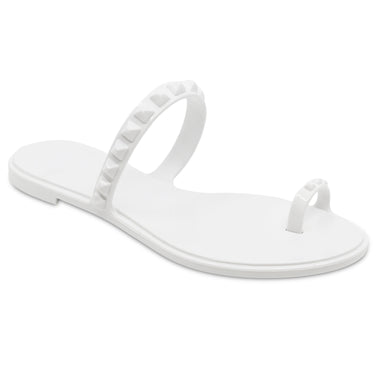 Maria Flat Sandal White - Shoes