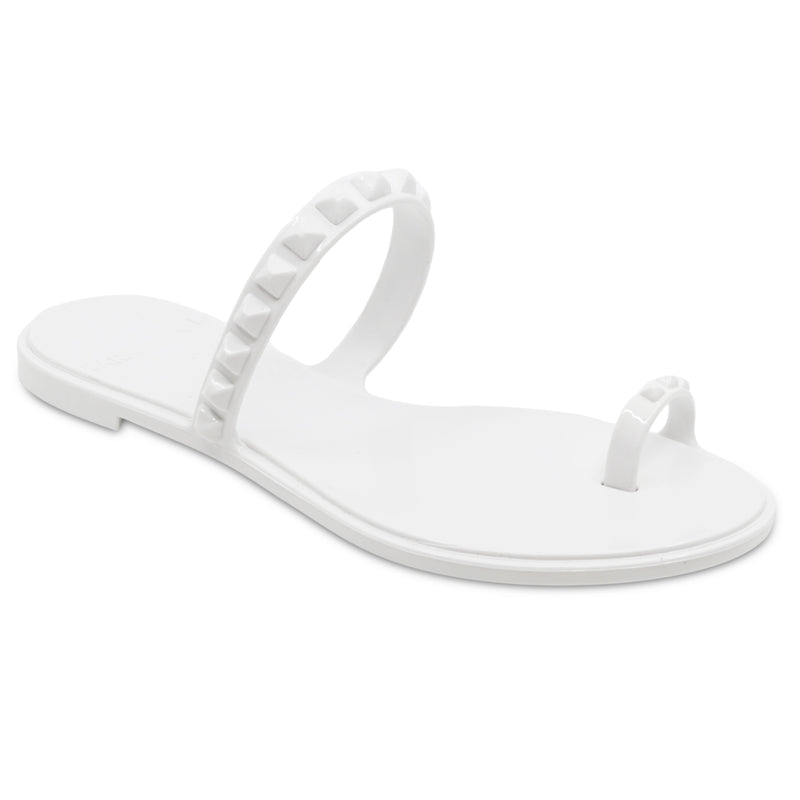 Maria Flat Sandal White