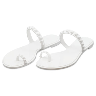 Maria Flat Sandal White - Shoes