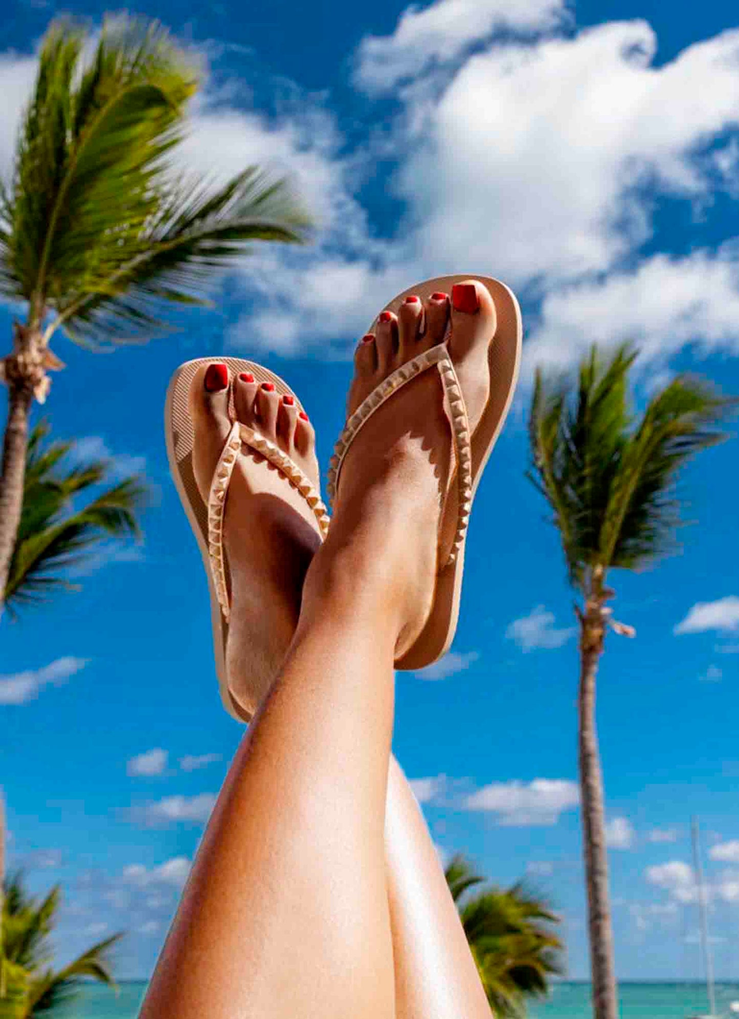 Load image into Gallery viewer, Giuliana Flip Flops Blush
