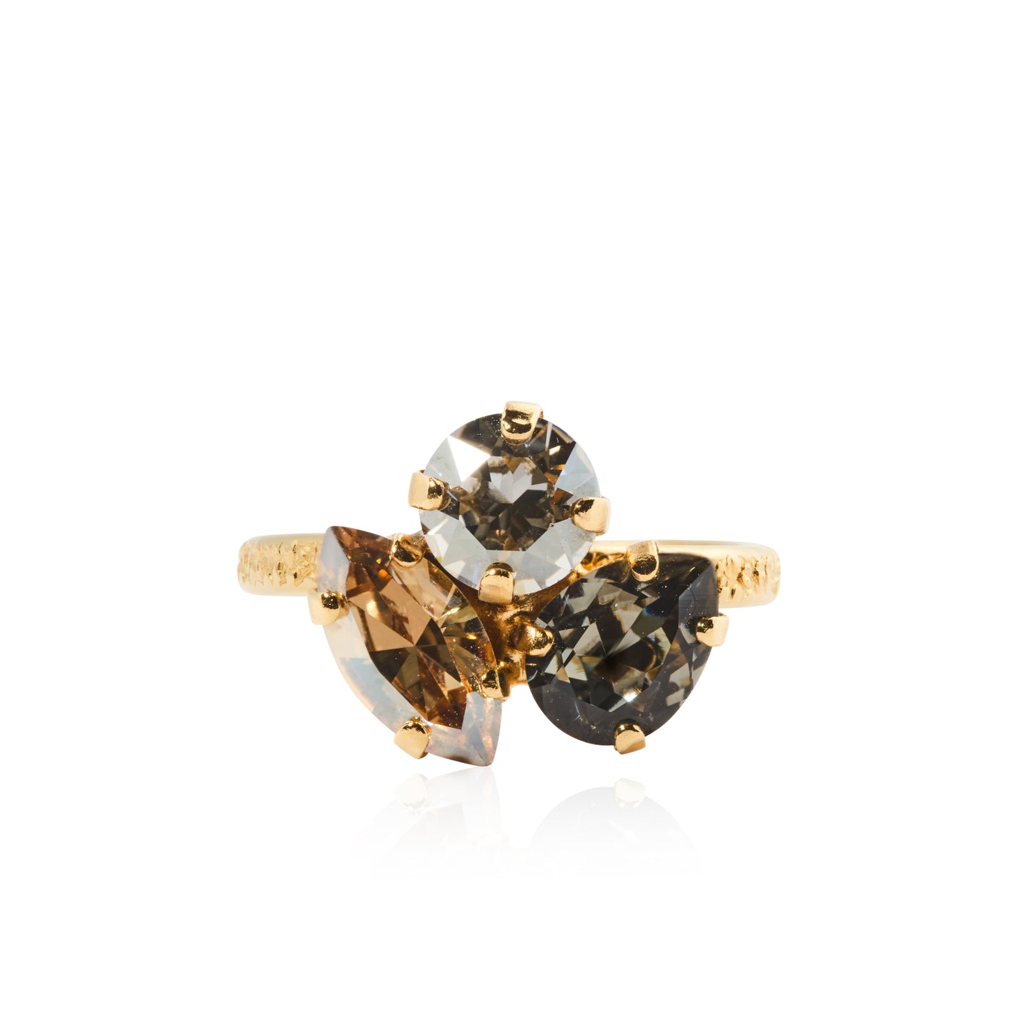 Load image into Gallery viewer, Ana Ring Black Golden Combo
