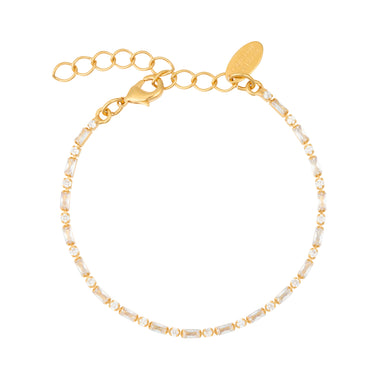 Evelyne Bracelet Gold Crystal