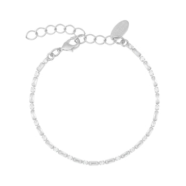 Evelyne Bracelet Rhodium Crystal