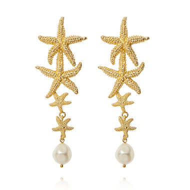 Falling Sea Star Earrings - Earrings