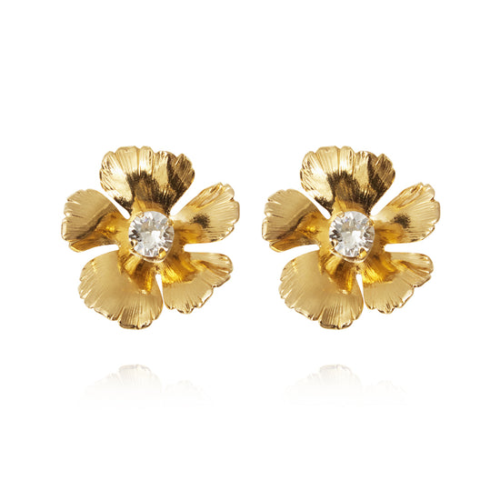 Anemone Earrings Crystal