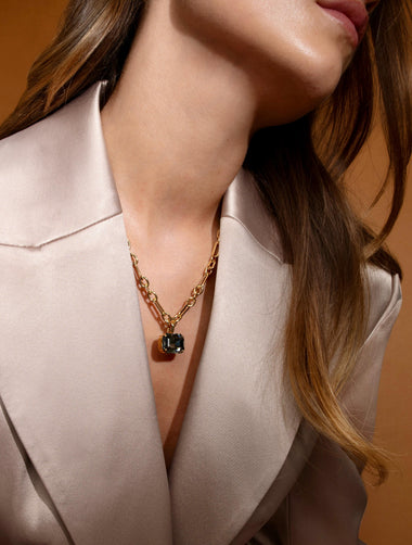 Mini Lydia Necklace Black Diamond
