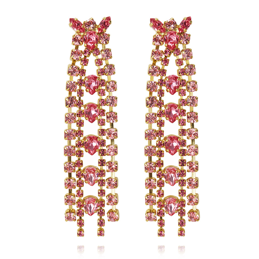 Load image into Gallery viewer, Petite Penelope Earrings Rose - OS - Earrings
