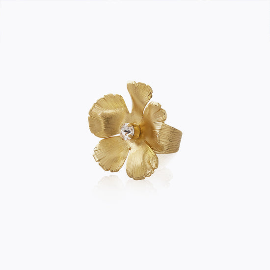 Anemo Ring Gold Crystal
