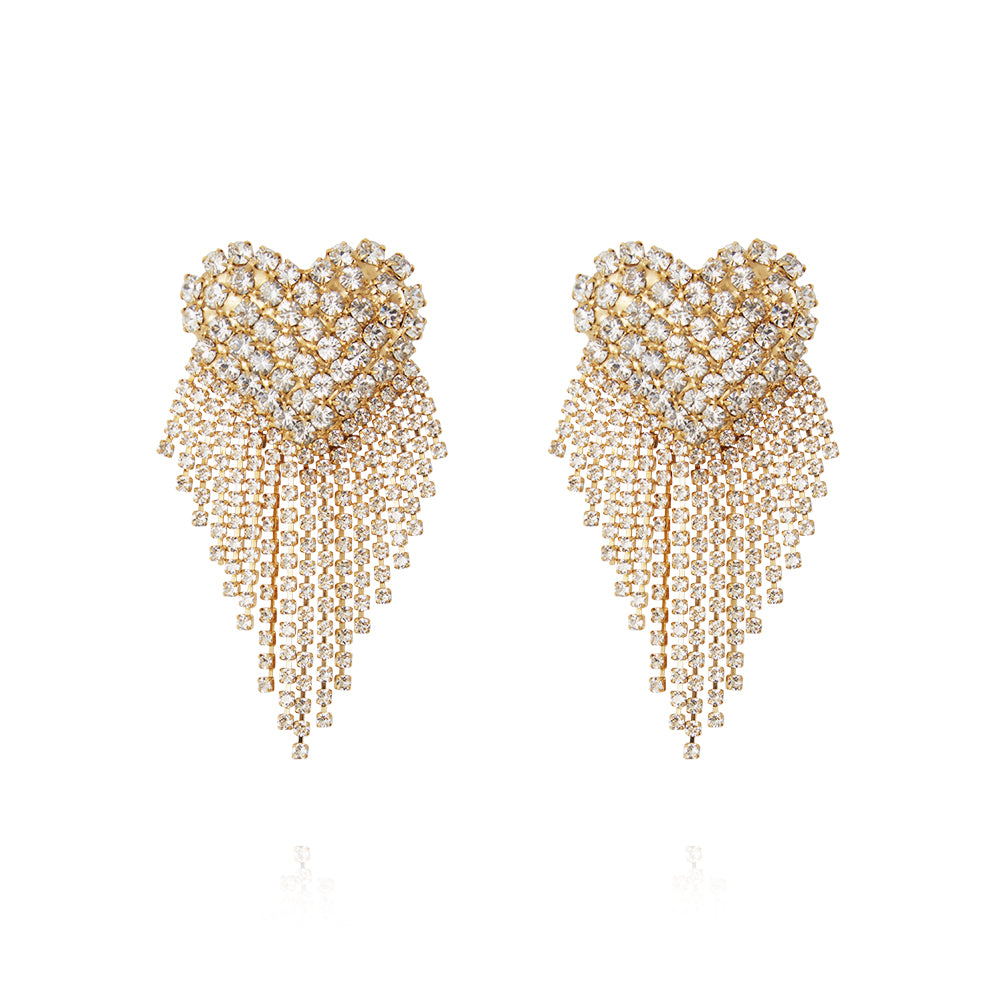 Load image into Gallery viewer, Cordelia Earrings Crystal - Earrings
