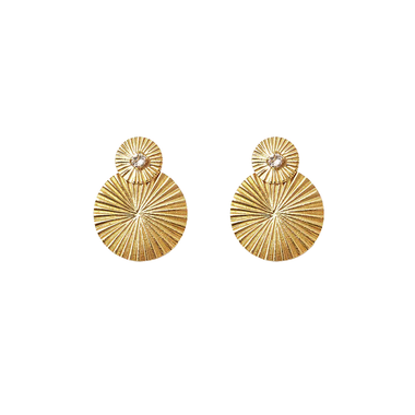 Mini Odessa Earrings Gold Crystal - Earrings
