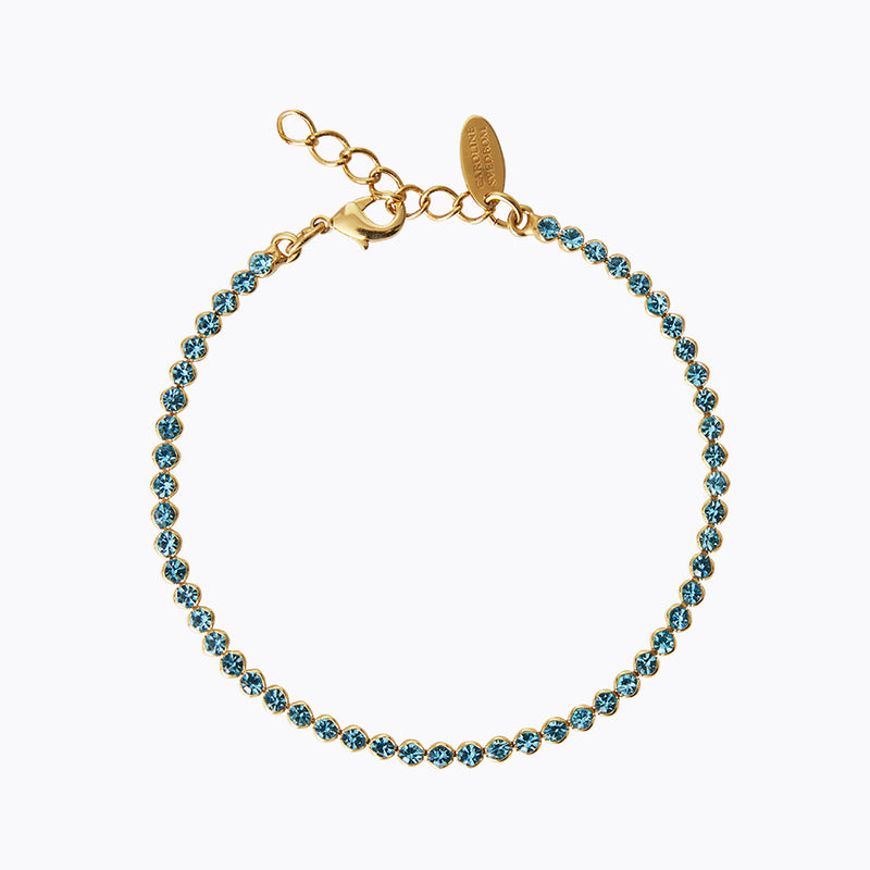 Siri Tennis Bracelet Light Turquoise