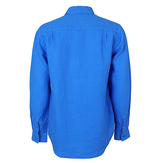 Caroubis Blue Linen Shirt