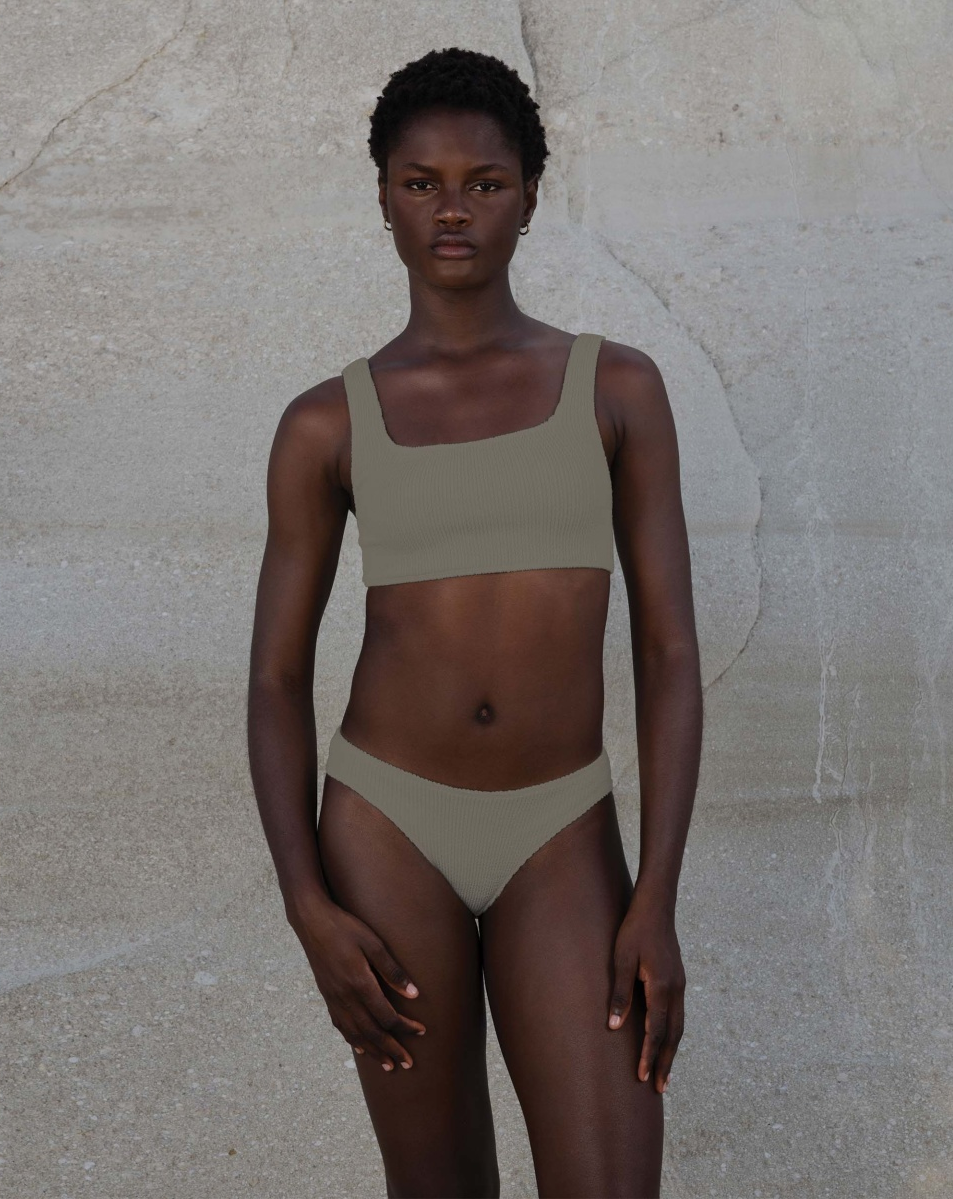 Load image into Gallery viewer, Celine Square Neck Bikini Hazelnut - ONE SIZE - Bikini
