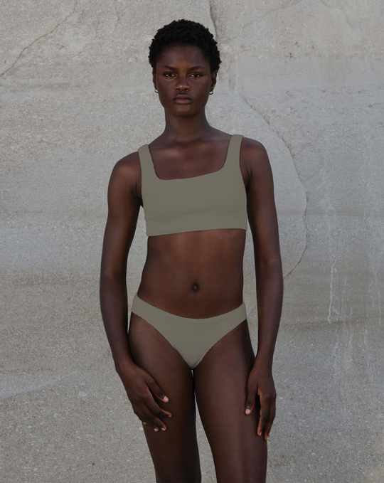 Celine Square Neck Bikini Hazelnut - ONE SIZE - Bikini