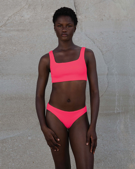Celine Square Neck Bikini Strawberry - ONE SIZE - Bikini