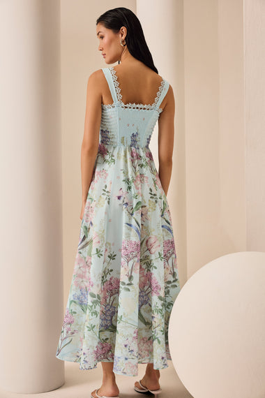 Blue Botanic Long Dress Crissy