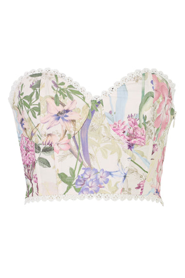 Cream Botanic Bustier Bio
