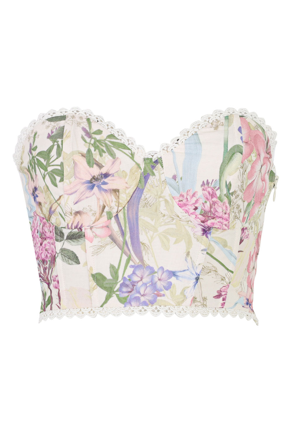 Load image into Gallery viewer, Cream Botanic Bustier Bio
