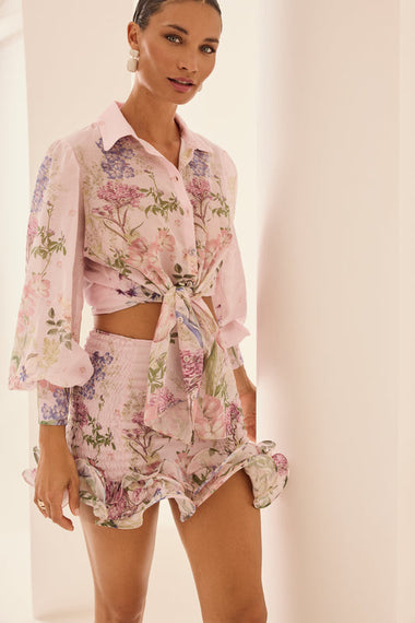 Pink Botanic Blouse Aster