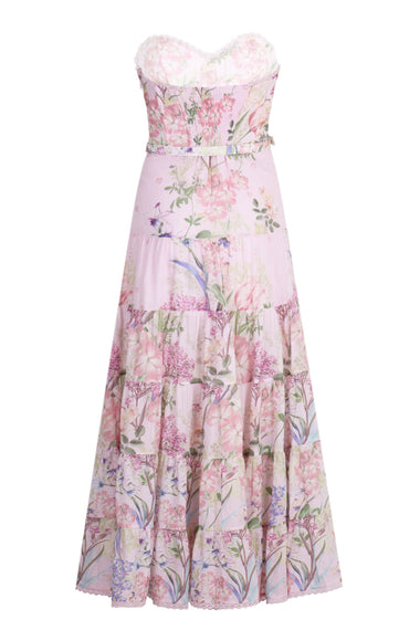 Pink Botanic Long Dress Danny