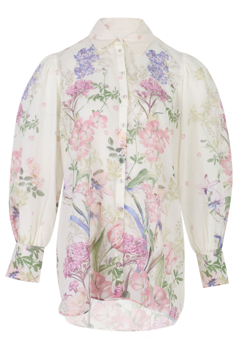 Cream Botanic Blouse Aster