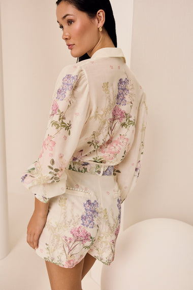 Cream Botanic Blouse Aster