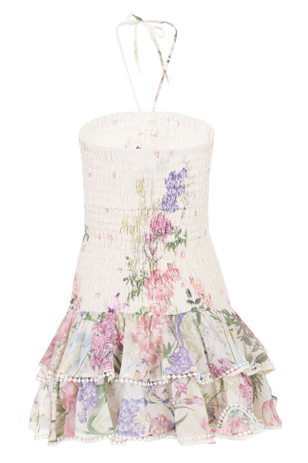 Load image into Gallery viewer, Cream Botanic Short Dress Cusia
