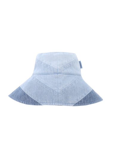 Chevron Denim Long Brim Hat - Hat