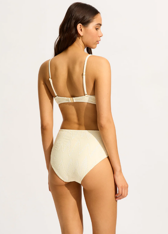 Load image into Gallery viewer, Chiara Shoulder Bralette Ecru - Bikini Top
