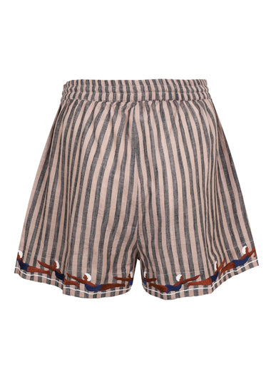 Brown Stripe Diver Short