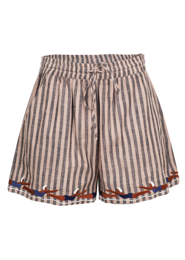 Brown Stripe Diver Short