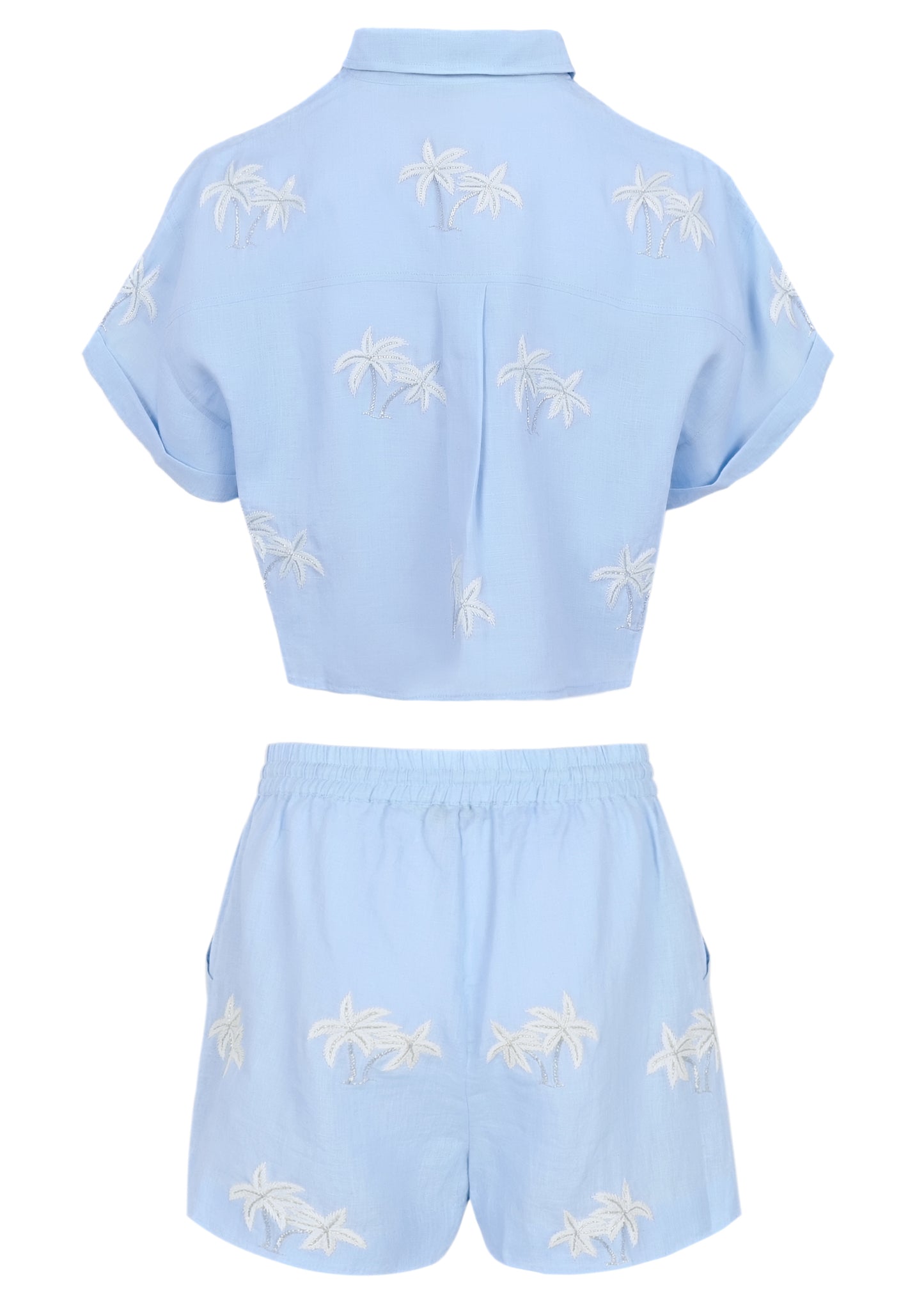 Load image into Gallery viewer, Light Blue Palm Tree Set
