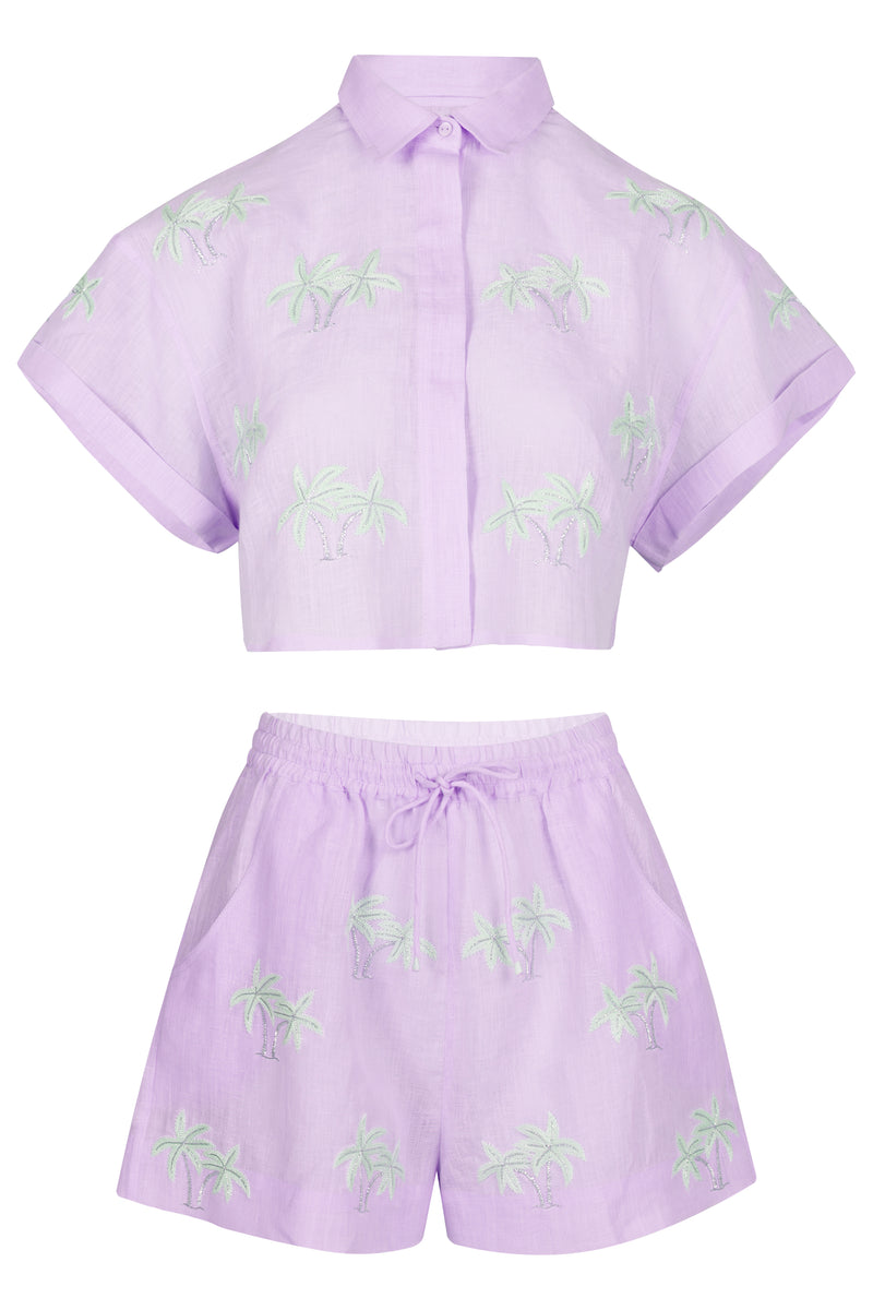 Lilac Palm Tree Set