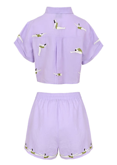 Lilac Diver Set Linen
