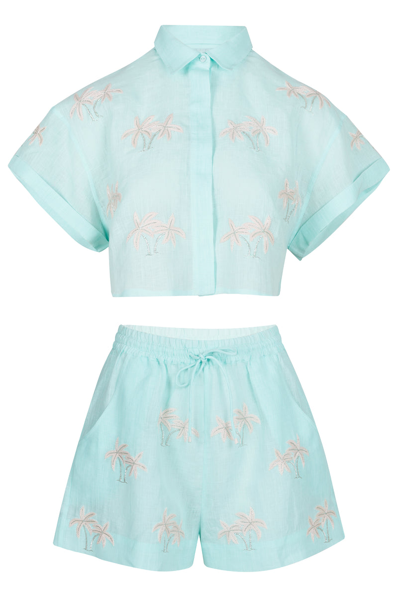 Mint Palm Tree Set