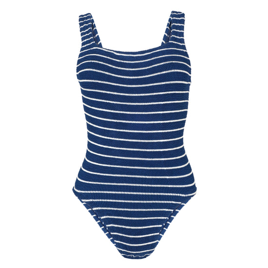 Classic Square Neck Stripe Navy/White