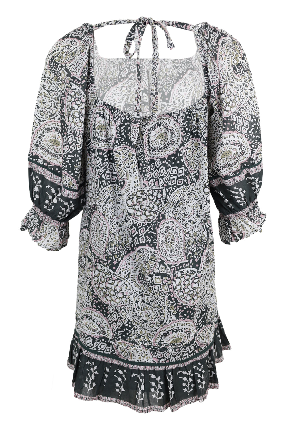 Load image into Gallery viewer, Anila Mini Dress Geo Print
