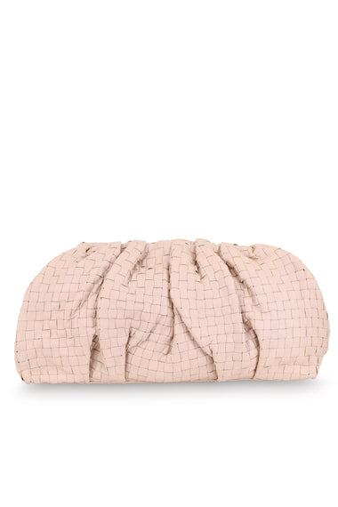 Gigi Woven Clutch Bone