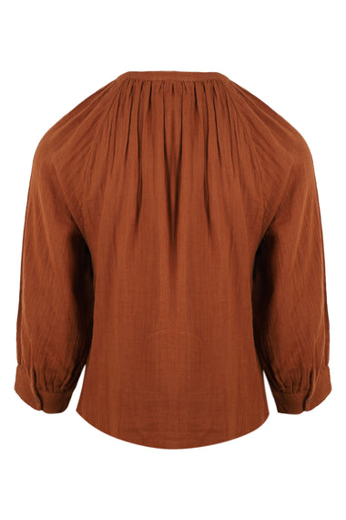 June Blouse Terracotta